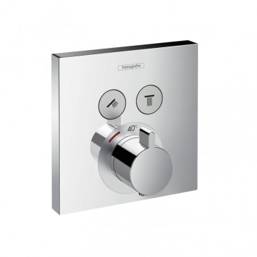 Hansgrohe, ShowerSelect termoszttos csaptelep, 2 fogyaszthoz, falsk alatti szerelshez, 15763000