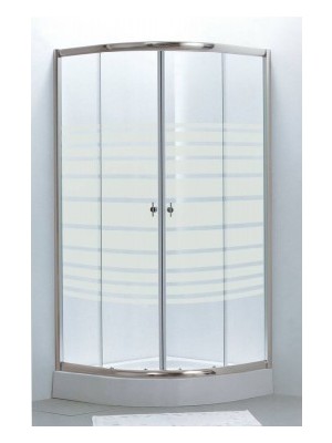 HTB, Murano komplett zuhanykabin tlcval s szifonnal, ves, 80x80, cskos veg, krm keret, 5 mm (8130 stripe), BHS
