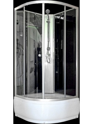 Aqualife, Opal 509 mly fekete/fehr zuhanykabin, 90x90x212 cm