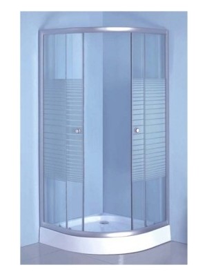 HTB, Murano komplett zuhanykabin tlcval s szifonnal, ves, 90x90, cskos veg, krm keret, 5 mm (8120 stripe), BHS