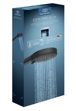 Ideal Standard, Idealrain Alu+ kzi zuhany, fekete, BD580XG