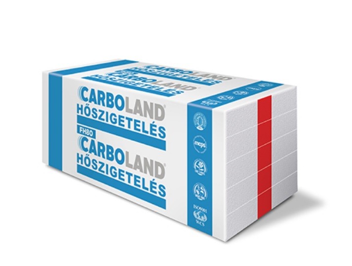 Carboland EPS FH80 (Isoland H80) Homlokzati hszigetel lemez 2 cm, 12,5 m2/csomag