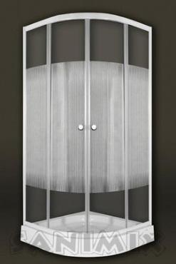 Sanimix, Negyedkrves zuhanykabin cskos veggel 90x90x200 cm, 22.1502 W