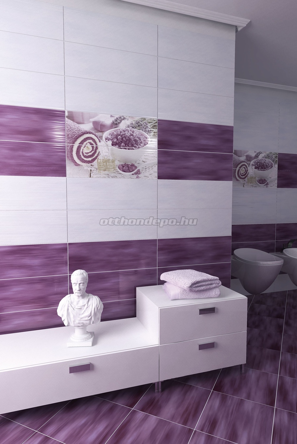 virágos fürdőszoba csempe képek