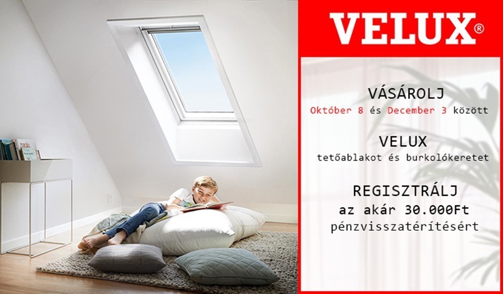 Velux pnzvisszafizets akci