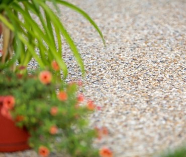 Kerti lap, Leier, Classic-Line, mosott, gyngykavicsos burkollap 40*40*3,8 cm