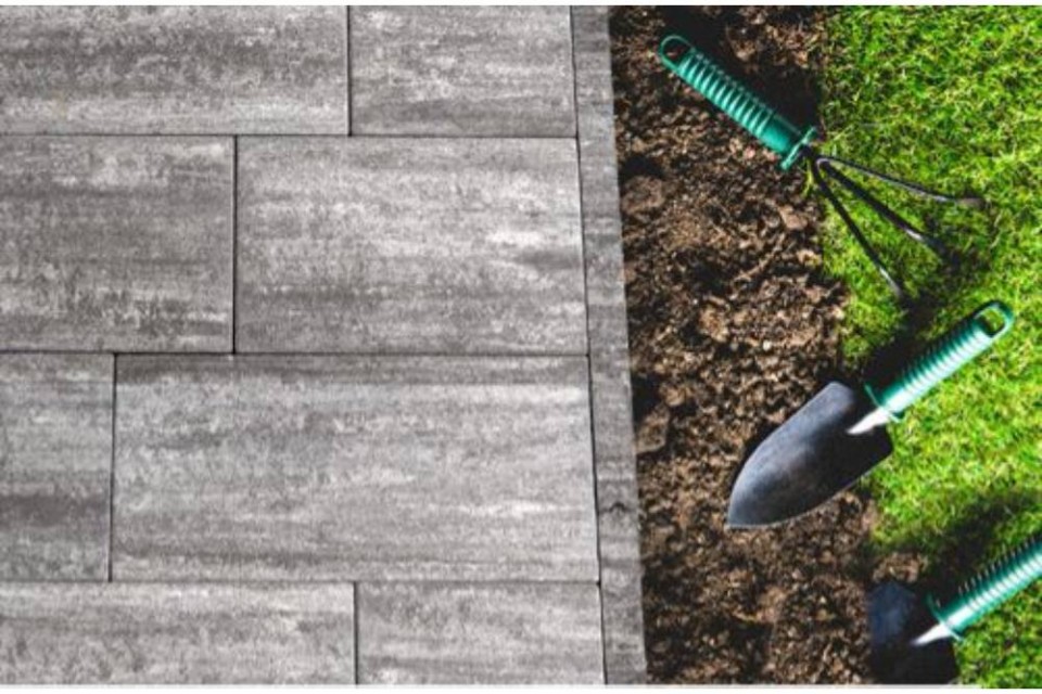 Viastein, Kerti szeg�ly 100x20x5cm grafit �rnyalt