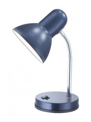 Globo, Basic, Asztali lámpa,  kék, króm D:130, H:330, exkl. 1xE27 40W 230V, 2486