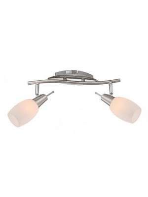 Globo, Gillian, Spotlmpa, 54983-2, krm, matt krm, veg, 2xE14 40W,LxH:350x170, exkl. 2xE14 40W 230V, kapcsolval
