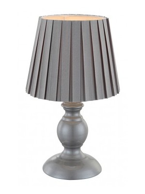 Globo, Metalic, Asztali lmpa, szrke szvet erny, 1xE14 40W 230V, 21691