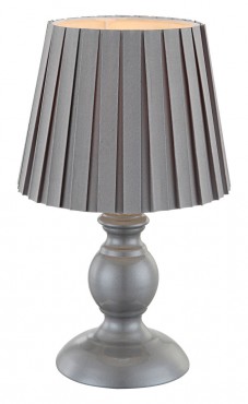 Globo, Metalic, Asztali lmpa, szrke szvet erny, 1xE14 40W 230V, 21691