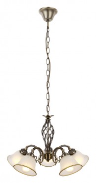 Globo, Odin, Csill�r, antik bronz,  �veg, D:600, H:1200, exkl. 5xE27 60W 230V, 60208-5