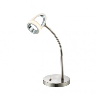 Asztali lmpa, Globo, Rodrik 56006-1T, LED-es, nikkel szatn