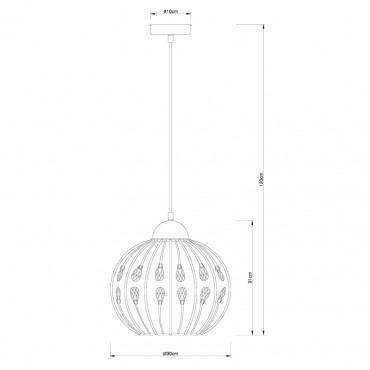 Globo, Hanako, Fggesztk, krm, 16028H