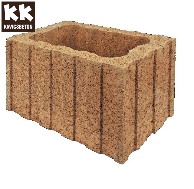 KK Kavics, Lisszabon, bord�s kos�r, 45x30x30cm, homok