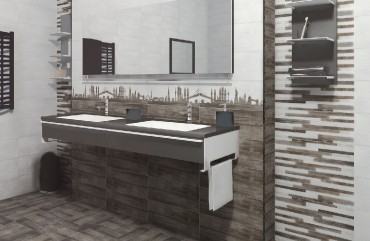 Csempe, Zalakermia Petrol ZBD 53029, 20x50 cm