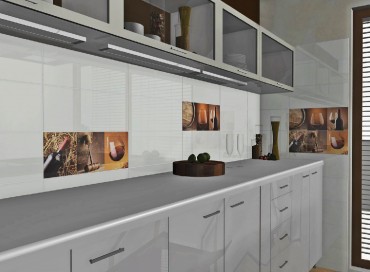 Csempe, Zalaker�mia, Carneval ZBK 53001 f�nyes feh�r, 20x50 cm