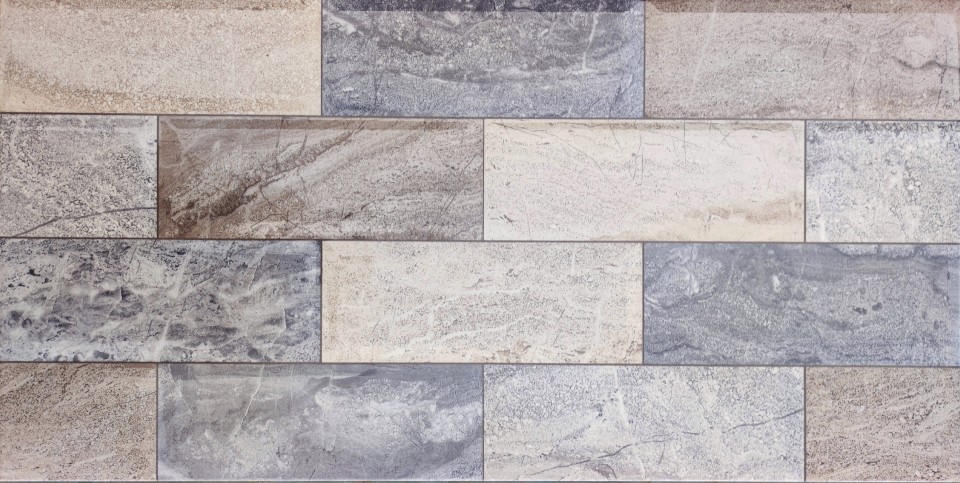 Csempe, Navarti, Marblebrick Mix, 25x50 cm