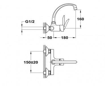 Mofm, Mambo-5 mosogat csaptelep 152-0034-00