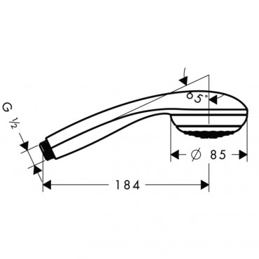 Hansgrohe, Crometta, 85 1jet kzizuhany DN15, krm, 28585000