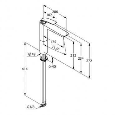 Kludi, Balance, mosdcsaptelep 520230575