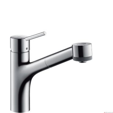 Hansgrohe, Talis S, egykaros konyhai csaptelep, DN15 32841000, kihzhat zuhanyfejjel