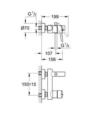 Grohe, Concetto egykaros kd csaptelep, 32211001