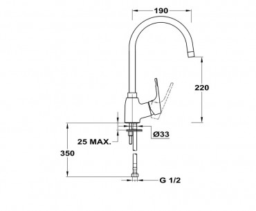 Mofm, Junior Evo Mosogat csaptelep, ll, forgathat fels kifolycsvel 152-0067-00