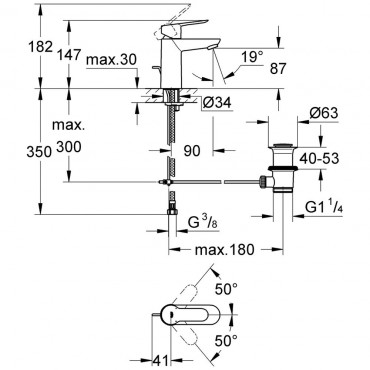 Grohe, Bau edge mosd csaptelep, 23356000