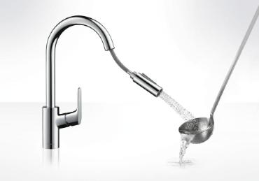 Hansgrohe, Focus, kihzhat zuhanyfejes konyhai csaptelep, 31815000