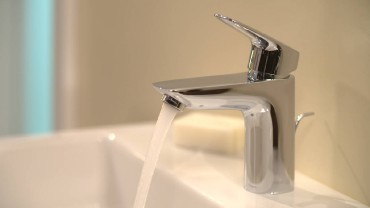 Hansgrohe, Logis, egykaros mosdcsaptelep 100 automata lefoly-garnitrval DN15, 71100000