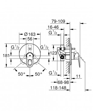 Grohe, Bauloop falsk mgtti kdcsaptelep, 29081000