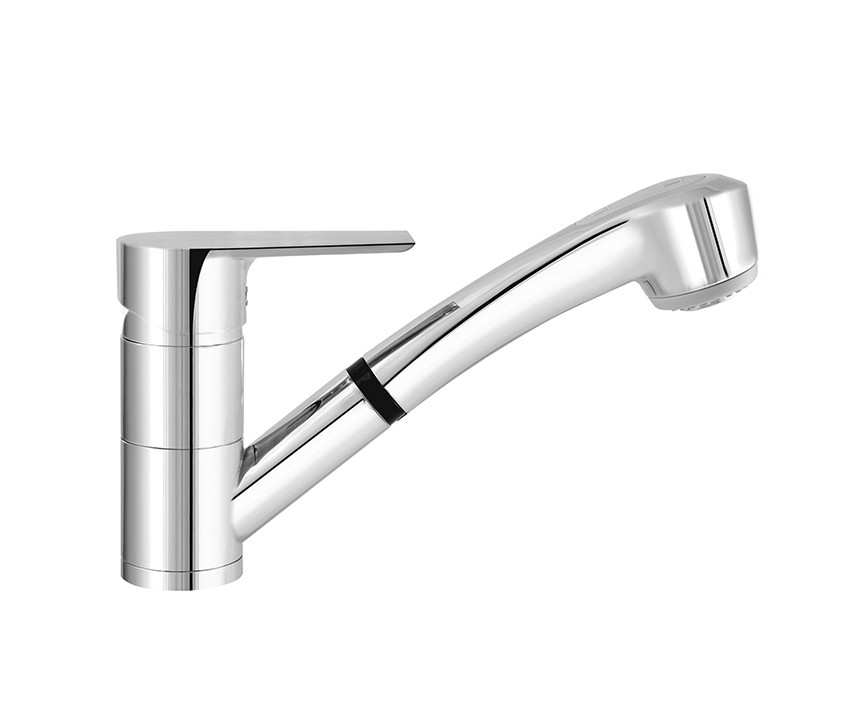 Mof�m, Trend Plus mosogat� csaptelep kih�zhat� zuhanyfej+flex, 152-1551-04