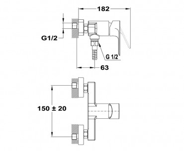 Mofm, Trend Plus zuhanycsaptelep 153-1551-00