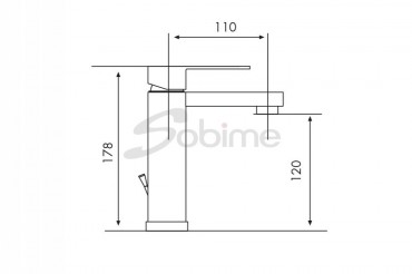 Csaptelep, Sobime, DAS 95012700, mosd, leereszt nlkl