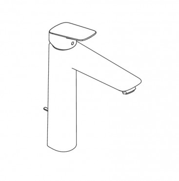 Csaptelep, Hansgrohe, Logis 71090000, egykaros mosd, ComfortZone 190, lefoly garnitrval