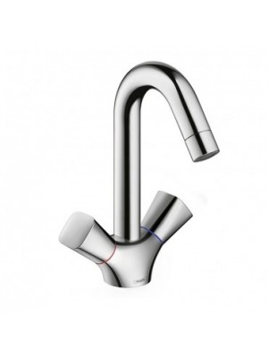 Hansgrohe, Logis, ktkaros mosdcsaptelep, automata lefoly-garnitrval DN15, 71222000