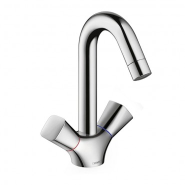 Hansgrohe, Logis, ktkaros mosdcsaptelep, automata lefoly-garnitrval DN15, 71222000