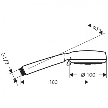 Hansgrohe, Crometta, 100 Vario kzizuhany DN15, krm-fehr, 26824400