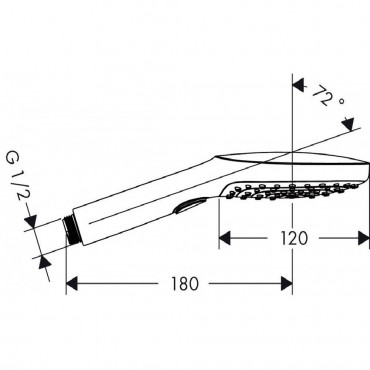 Hansgrohe, Raindance Select, 120 3jet kzizuhany, DN15, 26520400