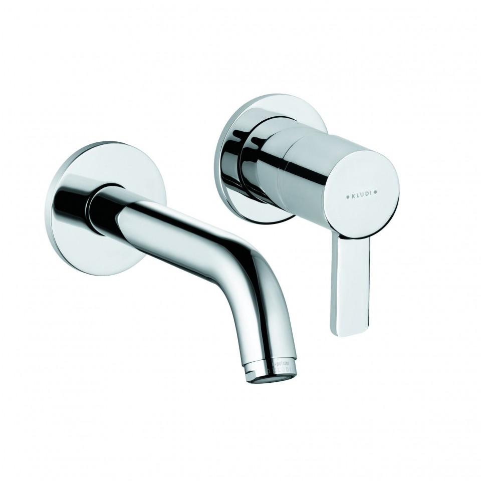 Kludi, Zenta, fals�k alatti, k�tlyukas, fali mosd�csaptelep 180, kr�m 382440575