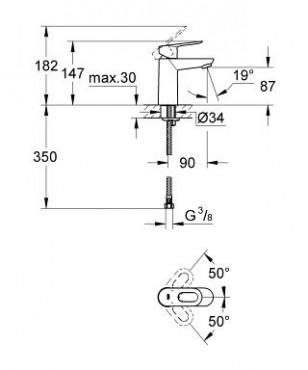 Grohe, Bauloop mosd csaptelep, 23337000