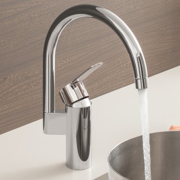 Grohe, Eurostyle Cosmopolitan konyhai csaptelep, magas kifolys, 30221002