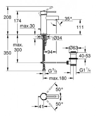 Grohe, Essence New egykaros mosdcsaptelep, 32898001