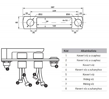Wellis, Flipper csaptelepszett, k�dra szerelhet� ACS0205