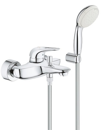 Grohe, Eurostyle egykaros kdcsaptelep fali zuhanyszettel, 3359230A