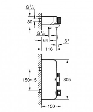 Grohe, Grohtherm Smartcontrol, termoszttos kdcsaptelep, 34718000