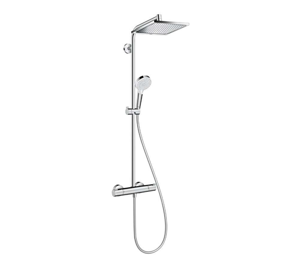 Hansgrohe, Crometta E240, 1Jet Showerpipe 27271000 Termoszttos zuhanyrendszer, 1,60 m