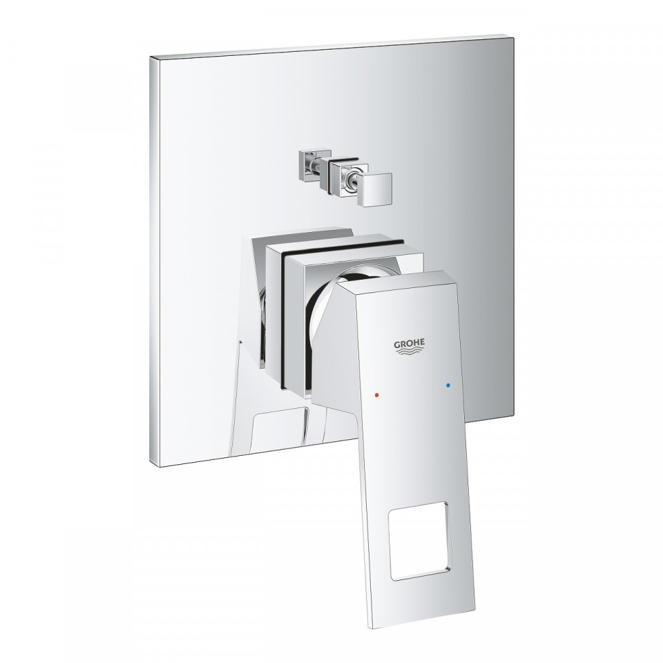 Grohe, Eurocube falba ptett zuhanycsaptelep, 2 fogyaszthoz 24062000