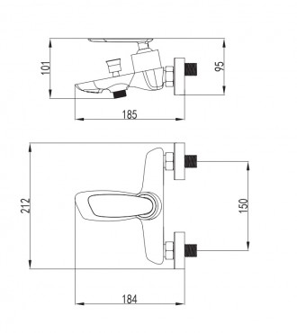 Wellis, Diablo kdtlt csaptelep, zuhanyszett nlkl ACS0222